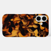 Schildpatt-Schildkrötenpanzer-Muster Bernsteinbrau Case-Mate iPhone Hülle (Rückseite (Horizontal))