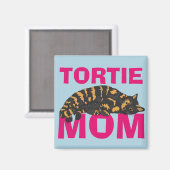Schildpattkatze Tortie Mama Magnet (Vorderseite/Rückseite)