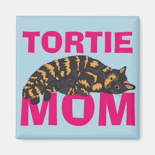 Schildpattkatze Tortie Mama Magnet (Vorne)