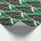 Schildpattkatze Weihnachten Geschenkpapier (Ecke)
