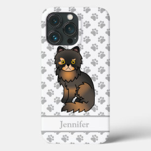 Schildpattspitzen-Perserkatze Süße Cartoon-Katze & Case-Mate iPhone Hülle