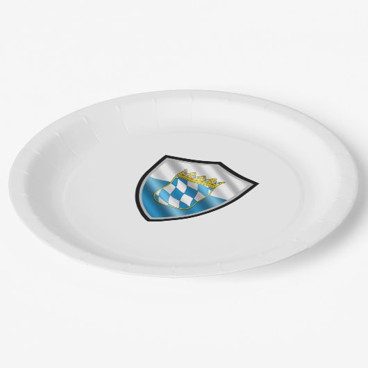 Schildschildkröte Pappteller (Schrägansicht)