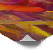 Schilf in der Natur lebendige Farben A.I. Poster (Ecke)