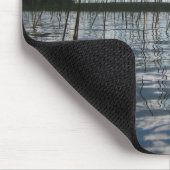 Schilf und Reflexionen am Rice Lake Mousepad (Ecke)