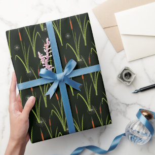 Schilfrohrmuster am Flussufer Geschenkpapier