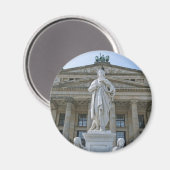 Schiller Statue in Berlin Magnet (Vorderseite/Rückseite)