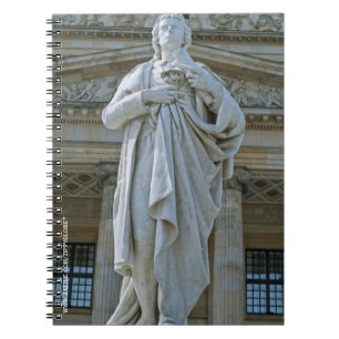 Schiller-Statue in Berlin Notizblock