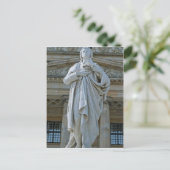 Schiller Statue in Berlin Postkarte (Stehend Vorderseite)