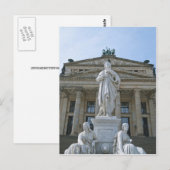 Schiller-Statue in Berlin Postkarte (Vorne/Hinten)