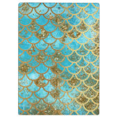 Schillernde aquamarine klemmbrett (Rückseite)