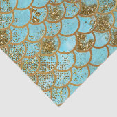 Schillernde blaue seidenpapier (Ausschnitt)