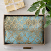 Schillernde blaue seidenpapier (Geschenk)