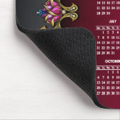 Schillernde Dame 2014 Kalender Mousepad (Ecke)