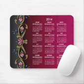 Schillernde Dame 2014 Kalender Mousepad (Mit Mouse)
