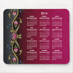 Schillernde Dame 2014 Kalender Mousepad