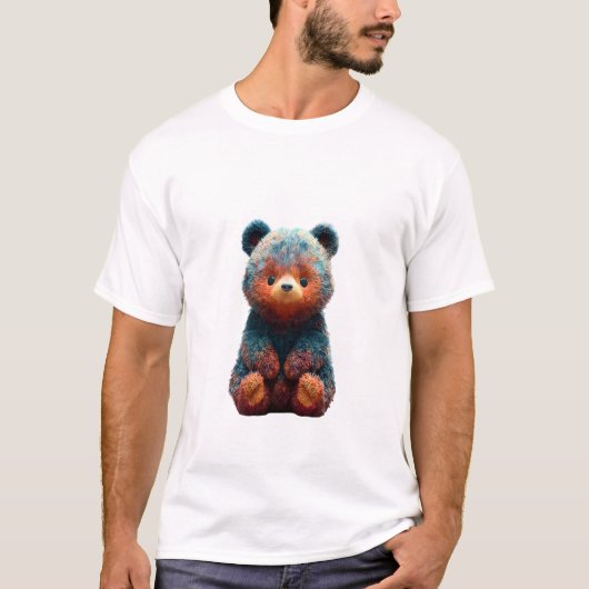 Schillernde Fellbärenmänner T-Shirt (Vorderseite)