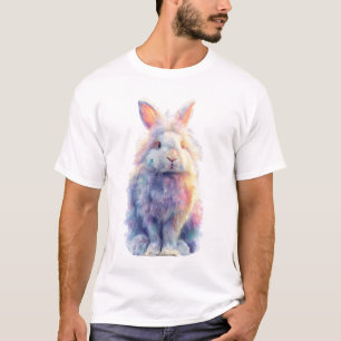 Schillernde Fluffige Angora-Hasen Männer T-Shirt