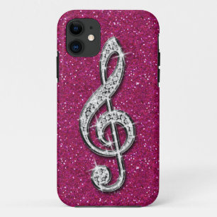 Schillernde funkelnd Diamant-Musik-Druckanmerkung Case-Mate iPhone Hülle