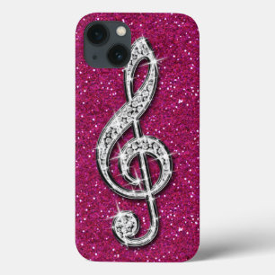 Schillernde funkelnd Diamant-Musik-Druckanmerkung Case-Mate iPhone Hülle
