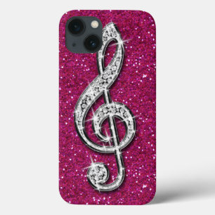 Schillernde funkelnd Diamant-Musik-Druckanmerkung Case-Mate iPhone Hülle