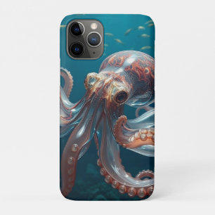 Schillernde Glas-Oktopus-Kunst   Tiefseetiere Case-Mate iPhone Hülle