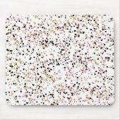 Schillernde Goldrosa-Schwarzesconfetti-Punkte Mousepad (Vorne)