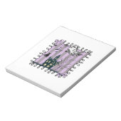 Schillernde Kokette Halloween Notizblock (Rotiert)