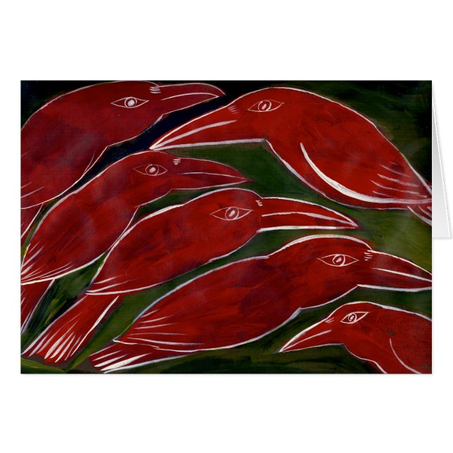 Schillernde Krähen (Vorderseite (Horizontal))