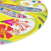 Schillernde Libelle und Wildblumen Schneidebrett (Ecke)