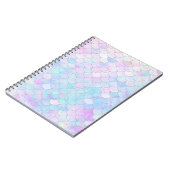 Schillernde Meerjungfrau-Skalen Notizblock (Linke Seite)