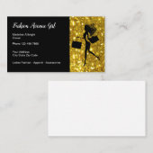 Schillernde Mode und Kleid Visitenkarte (Vorne/Hinten)