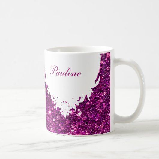 Schillernde Monogramm-Kaffee-Tasse Kaffeetasse (Rechts)