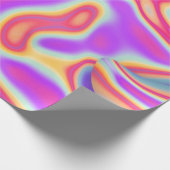 Schillernde rosa flüssige Beschaffenheit 6 Geschenkpapier (Ecke)