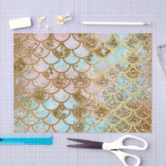 Schillernde rosa seidenpapier (Handwerk)