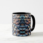 Schillernde Schuppen Tasse (VorderseiteRechts)