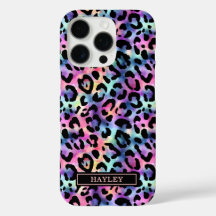 Schillernder Leopardenprint mit Monogramm