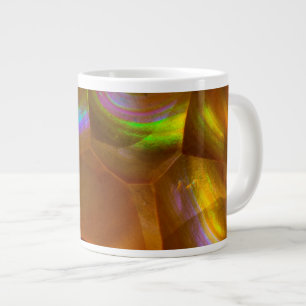 Schillernder orangefarbener Feueropal Jumbo-Tasse