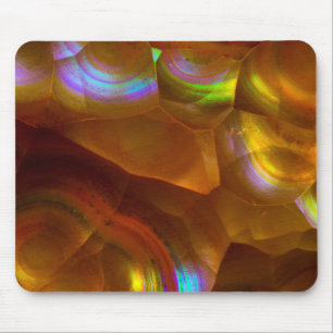 Schillernder orangefarbener Feueropal Mousepad