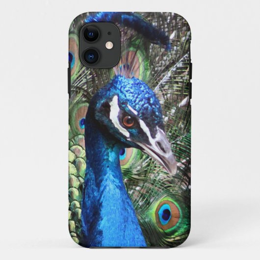 Schillernder Pfau Case-Mate iPhone Hülle (Rückseite)