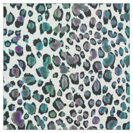 Schillernder Regenbogen-Leopard-Tierdruck-Gewebe Stoff