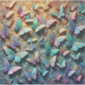 Schillernder Schmetterlingsgarten Aufkleber (Vorderseite)