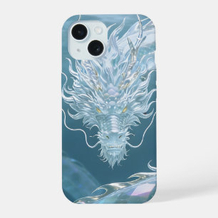 Schillernder Wasserdrache Kunst Fantasy-Drachen-De iPhone 15 Hülle