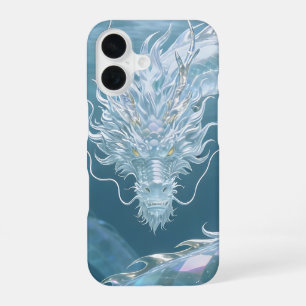Schillernder Wasserdrache Kunst Fantasy-Drachen-De iPhone 16 Hülle