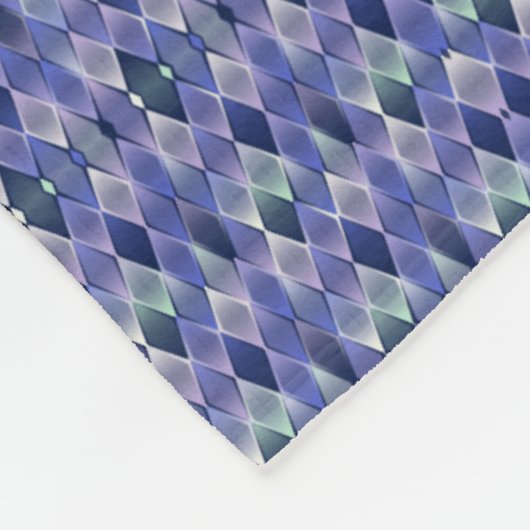 Schillerndes Argyle-Decke Fleecedecke (Ecke)