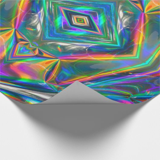 Schillerndes Chrom-Packpapier Geschenkpapier (Ecke)