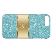 Schillerndes Damen-Monogramm Case-Mate iPhone Hülle (Rückseite (Horizontal))