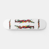 Schillerndes Drache-Skateboard Skateboard (Horizontal)