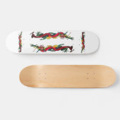Schillerndes Drache-Skateboard Skateboard (Horizontal)