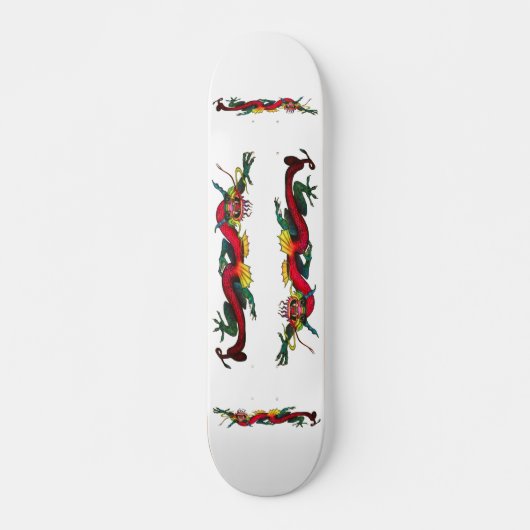 Schillerndes Drache-Skateboard Skateboard (Vorne)