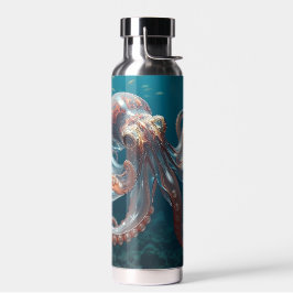 Schillerndes Glas-Oktopus-Kunstwerk | Tiefsee-Fant Trinkflasche